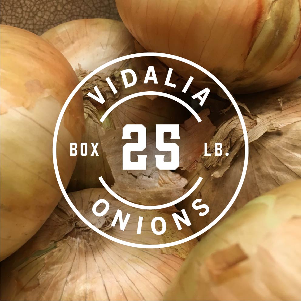 25 lb box of vidalia onions