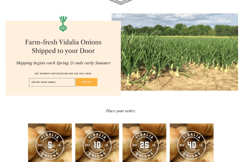 New Vidalia Onions Website