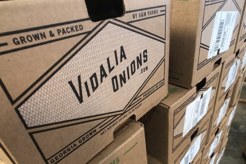 Vidalia Onions Shipping Boxes