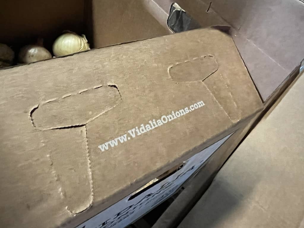 New Vidalia onion boxes
