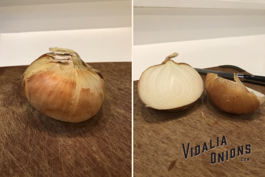 Vidalia Onion Cut in Half